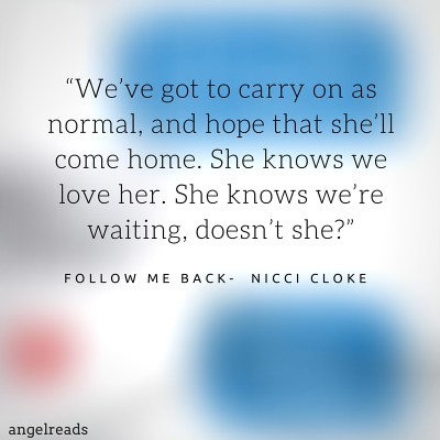 Book Review: Follow Me Back by Nicci Cloke
