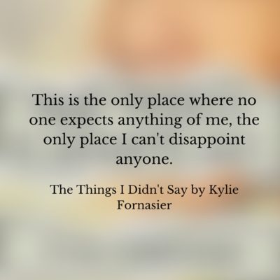 Book Review: The Things I Didn’t Say by Kylie Fornasier