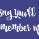 Book Review: Say You’ll Remember Me by Katie McGarry